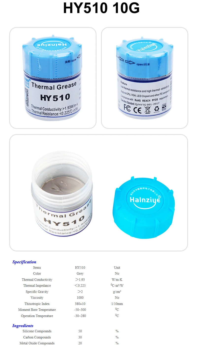 Textura y consistencia de la pasta térmica