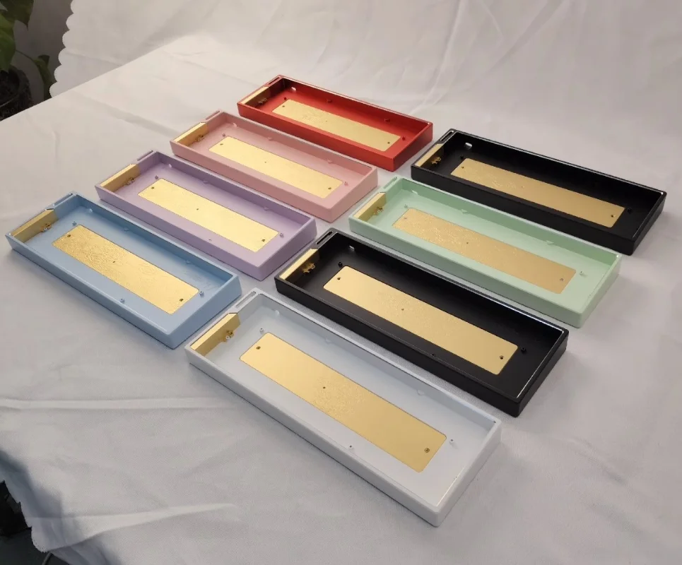 Carcasa de teclado mecánico Hy60, carcasa de aluminio CNC de tres modos con reflejos personalizados para teclados para juegos wooting60HE, accesorios para PC - imagen 2