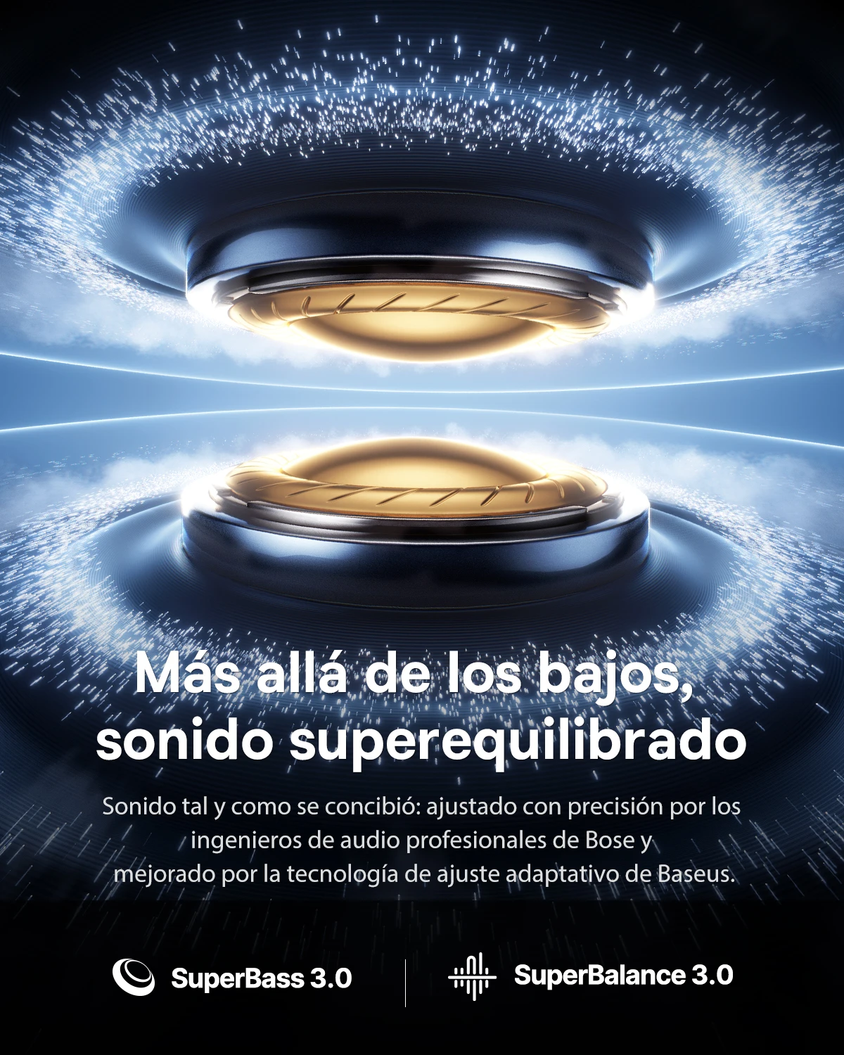 Baseus Inspire XP1 -50dB auriculares inalámbricos ANC adaptables Bluetooth 6,1 Dolby Audio 6 micrófonos ENC auriculares inalámbricos sonido de brote de Bose - imagen 4