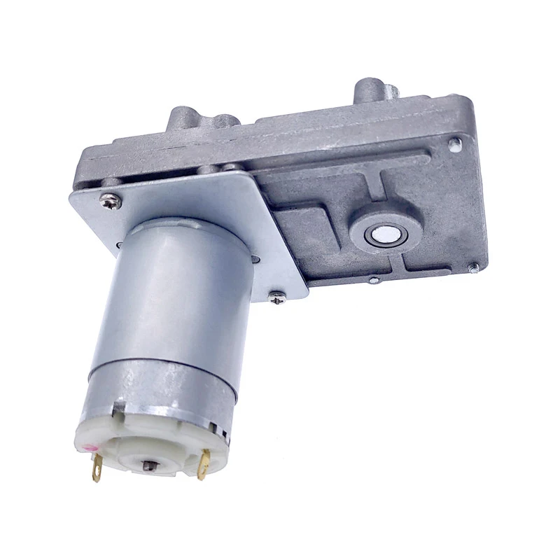 Motor Reductor Helicoidal 12V CC Alto Par Engranaje Metal Bloqueo Inverso - imagen 2