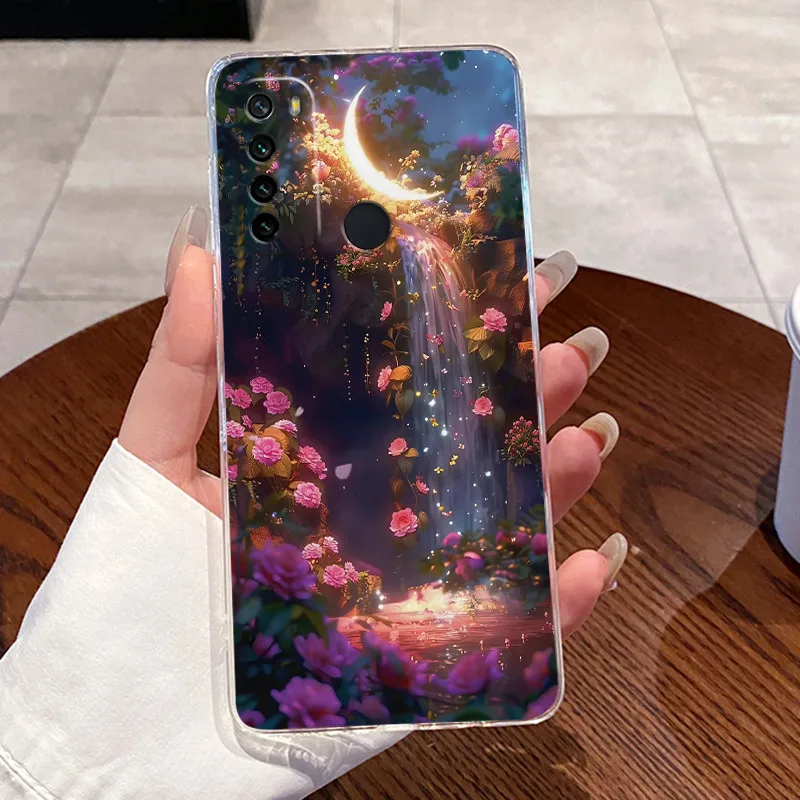 Para Redmi Note 8 funda transparente de lujo lindo conejo de amor divertido TPU funda de teléfono de silicona suave para Redmi Note8 funda trasera transparente - imagen 5