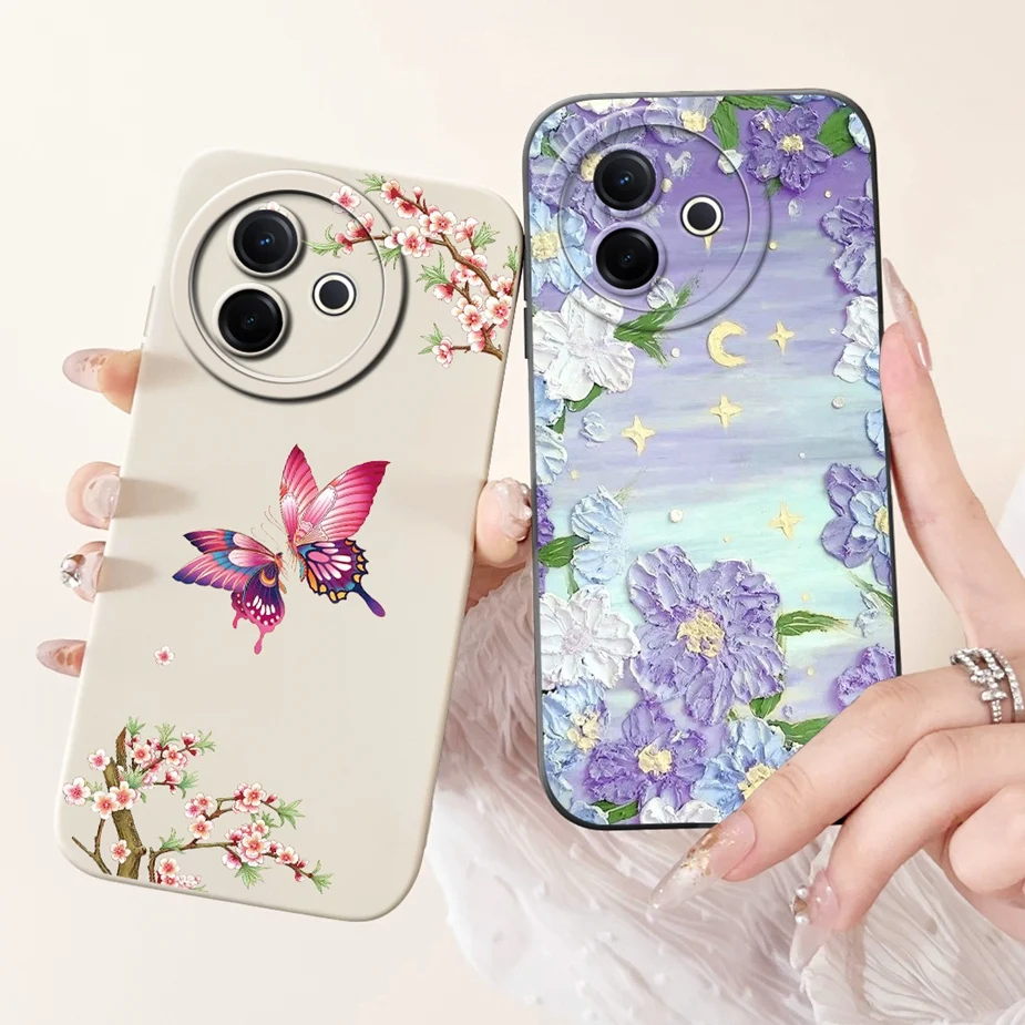 Para Vivo Y39 5G funda V2436 lindo patrón de dibujos animados de moda cubierta a prueba de golpes suave TPU fundas de teléfono para Vivo Y300i Y 39 VivoY39 parachoques - imagen 5