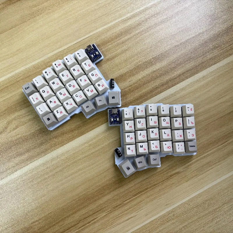 Silakka54 teclado inalámbrico dividido personalizado intercambiable en caliente Bluetooth teclado inalámbrico de modo Dual teclados mecánicos de oficina para juegos - imagen 2