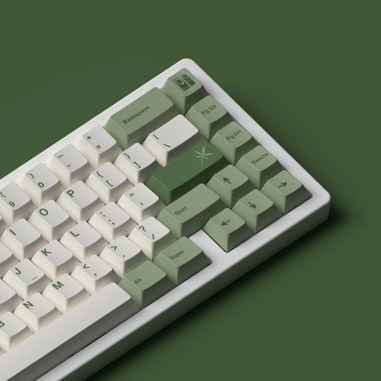 Juego de teclas de bosque de bambú verde, 145 teclas, perfil PBT personalizado estándar ANSI, cereza, Teclado mecánico retroiluminado para PC Gamer, 1 Juego - imagen 5