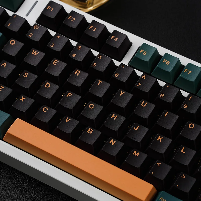 Gmk-teclas verdes regalizadas de Mars, 143 teclas, cereza, coreano, alemán, francés, español, ruso, árabe, Pbt, teclas de teclado mecánico - imagen 4