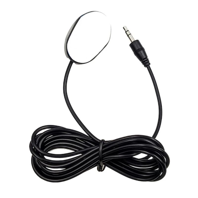 Micrófono de coche Mini micrófono con cable de 3,5mm para Audio estéreo de coche micrófono manos libres para reproductor de Radio DVD tipo pasta Mini micrófono - imagen 3