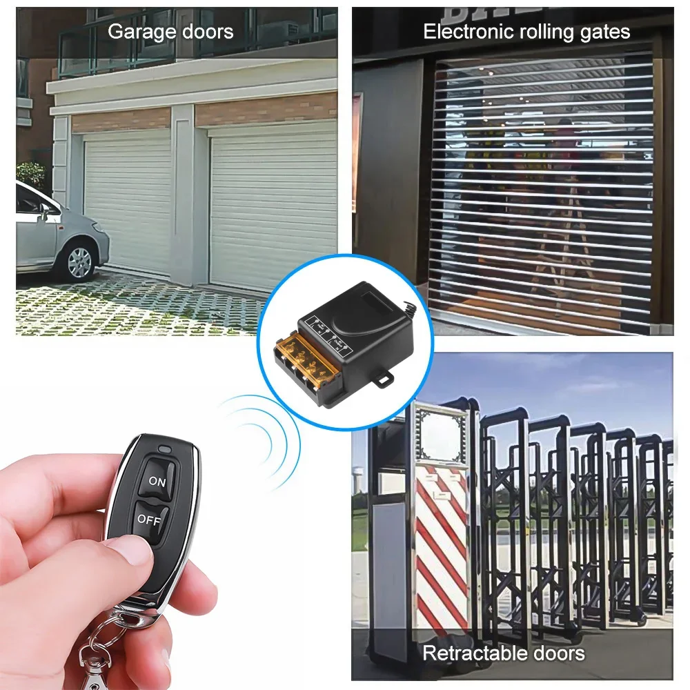 Interruptor de Control remoto inalámbrico de 433MHz, Control remoto de aprendizaje RF de 433MHz, CA 220V 30A, transmisor de control remoto de encendido y apagado - imagen 4