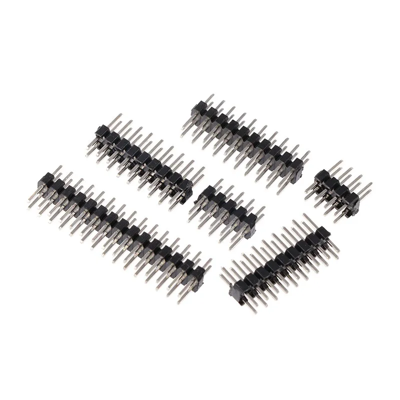 Lote Pin Header Macho 2mm Doble Fila Chapado Oro - imagen 3
