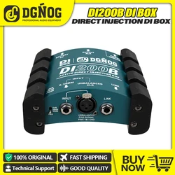 DGNOG DI200B Caja Directa Activa para Guitarra y Bajo con Atenuador