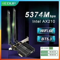 EDUP Adaptador WiFi 6E PCIe – Conexión Bluetooth integrada