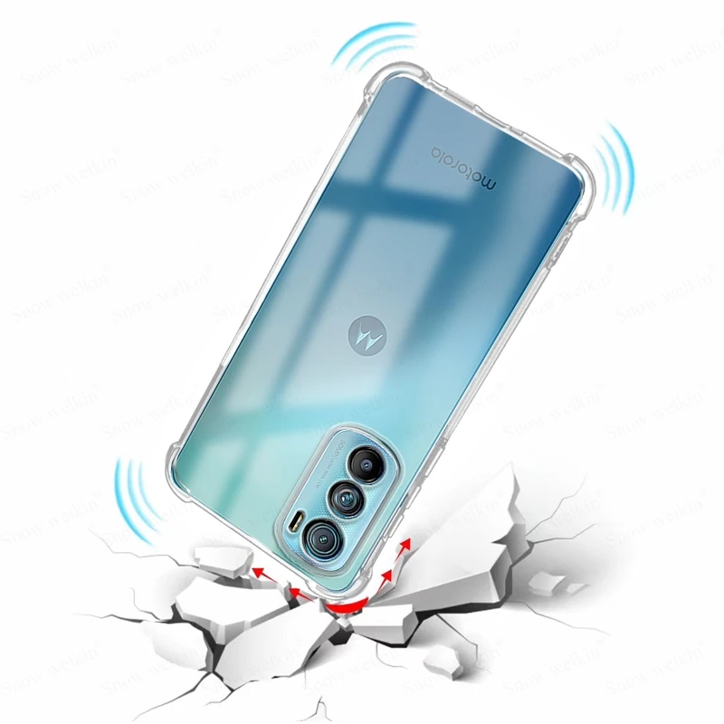 Funda de protección completa con amortiguador de Airbags para Motorola Moto Edge 30 Pro Lite Neo Ultra Fusion 5G, funda trasera suave de TPU a prueba de golpes - imagen 4