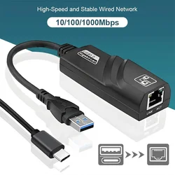 Adaptador USB-C a Ethernet RJ45 Gigabit - RTL8153