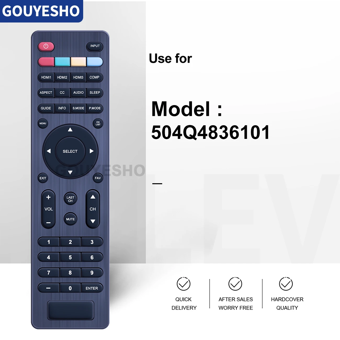 Mando a distancia 504Q4836101 para Hitachi 4K ULTRA LED HDTV 32C11 40C301 40C311, novedad - imagen 4