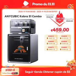 Anycubic Kobra S1 Combo impresora 3D multicolor núcleo de alta precisión XY estructura estable velocidad máxima ultrasilencioso 600 mm/s impresora 3D