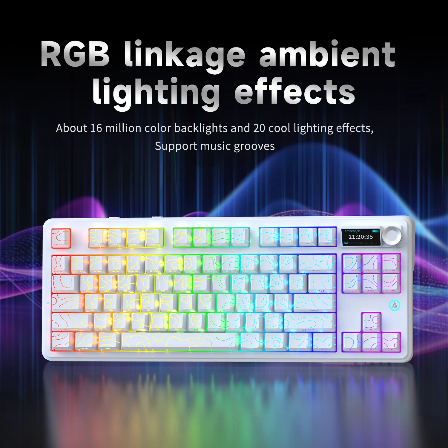 El teclado mecánico para juegos Ajazz AK870 V2 es un teclado para juegos por cable RGB asable en caliente adecuado para diversos escenarios en computadoras portátiles - imagen 2