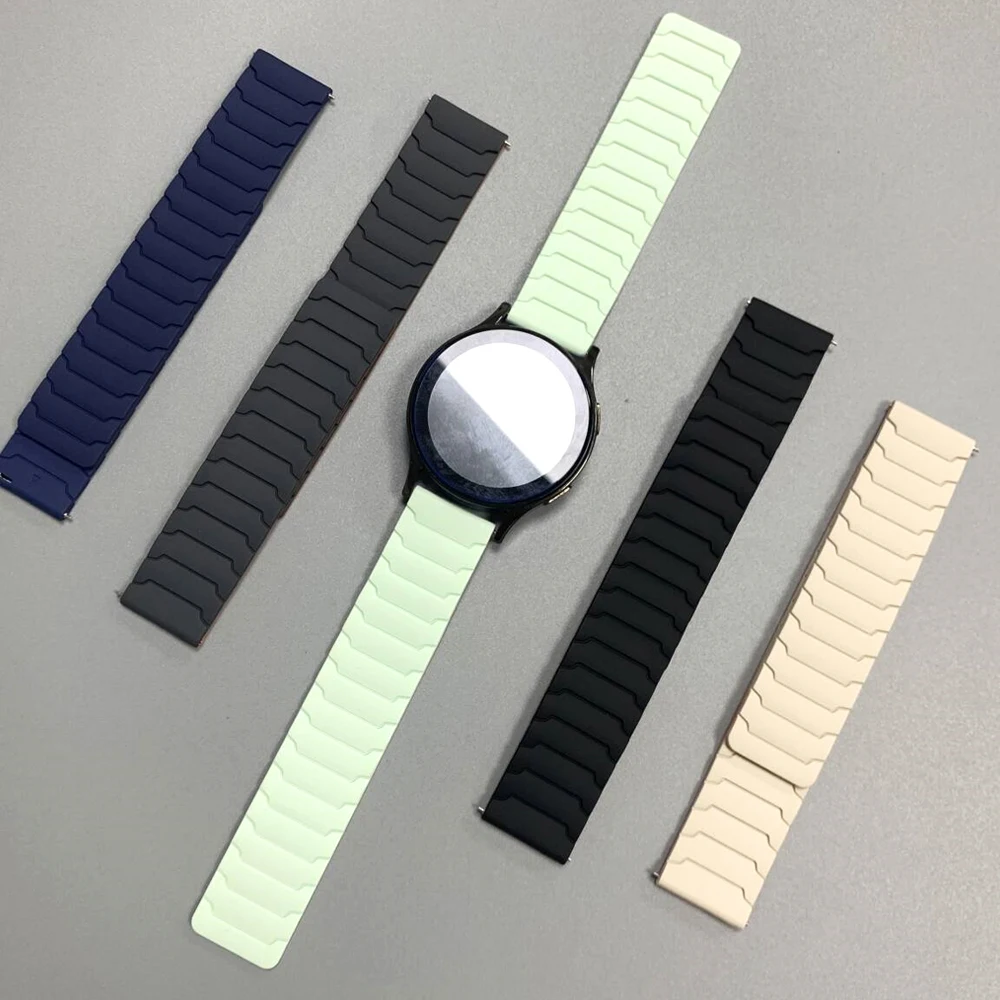 Para Amazfit Bip 6 5 Bip6 correa de reloj inteligente banda de bucle magnético de silicona para Amazfit Active 2/BALANCE/GTS/GTR 2 3 4 pulsera - imagen 3