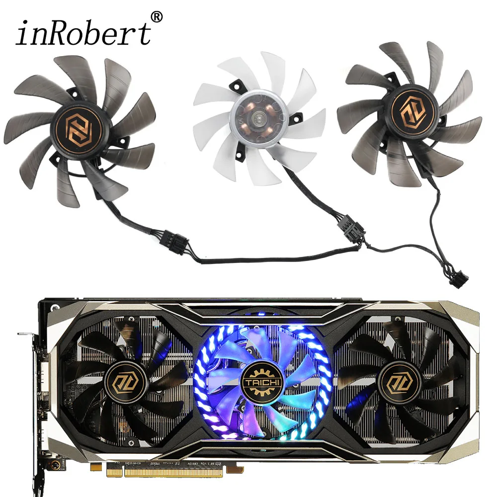 Ventilador de gráficos para ASRock Radeon RX 5700 XT Taichi X 8G OC, refrigeración de tarjetas de vídeo gráficas, 85MM, T129215BU, T128015BU, DC12V, 4Pin