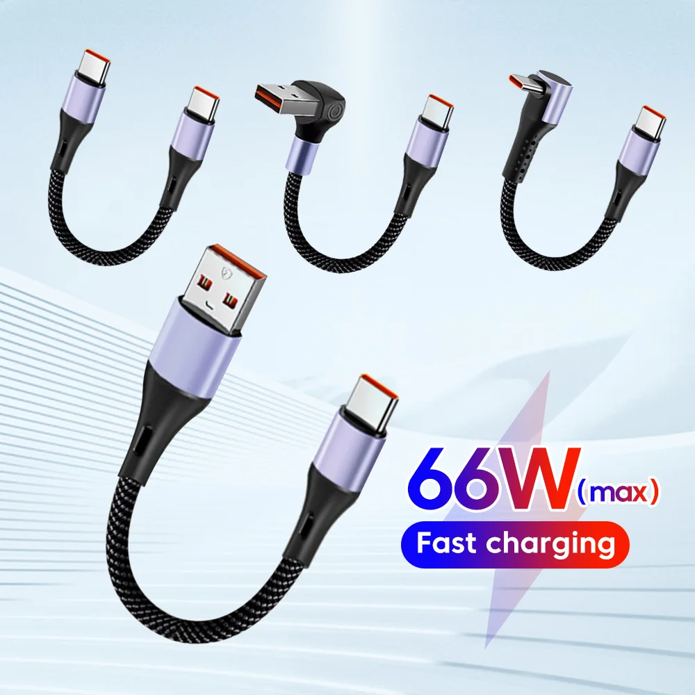 Cargador rápido USB C 200W QC3.0 tipo C cargador de pared para iPhone 15 16 Xiaomi Samsung 66W USB C a C Cable corto de carga súper rápida - imagen 5
