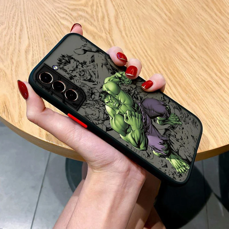 Funda de teléfono translúcida esmerilada para Samsung, vengadores, Hulk, S24, S23, S22, S21 Ultra, S20 FE, Note 20 Lite Plus - imagen 5