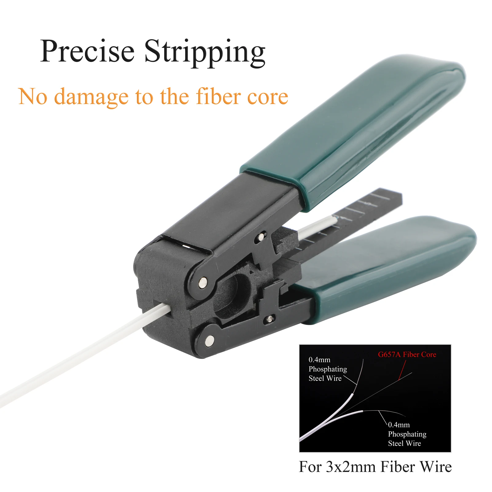 Herramienta de pelado de fibra óptica, tijeras de Kevlar, alicates Miller de 1/2/3 agujeros para conexión en frío de Cable de fibra óptica - imagen 3