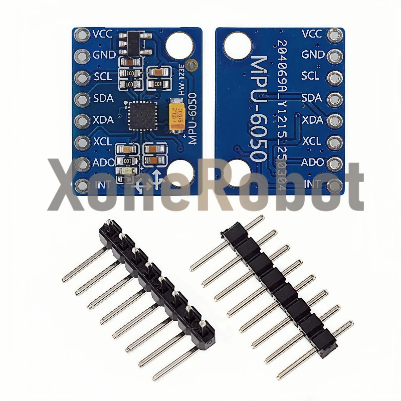 1-10 Uds IIC I2C GY-521 MPU-6050 MPU6050 sensores giroscopio analógicos de 3 ejes + módulo acelerómetro para Arduino con pines 3-5V DC - imagen 3