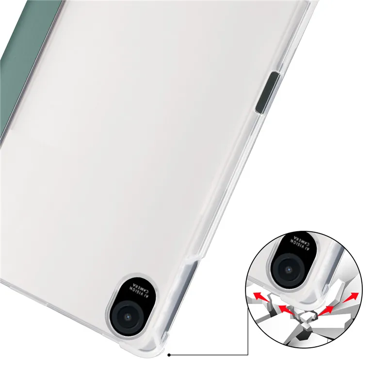 Funda con Portalápices para Huawei Honor Pad 8, 12 pulgadas, soporte triplegable, parte trasera de silicona TPU suave para Honor Pad 8 Pad8, cubierta 2022 - imagen 4