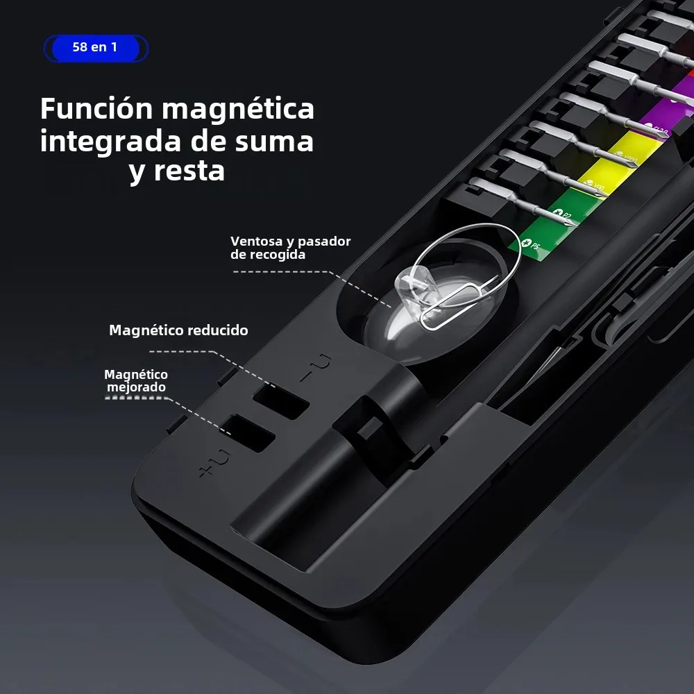 Juego de destornilladores eléctricos 58 en 1, herramientas de precisión, Mini Kit pequeño recargable inalámbrico para reparación de teléfonos móviles Xiaomi Watch - imagen 5