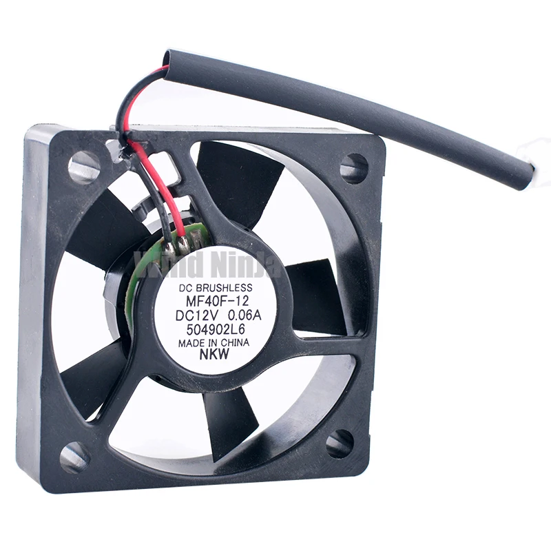 MF40F-12 Ventilador Axial de 4cm x 40mm 40x40x10mm DC12V 0.06A Conector de 2 pines 5500rpm Ventilador de Refrigeración Silencioso para Fuente de Alimentación - imagen 2
