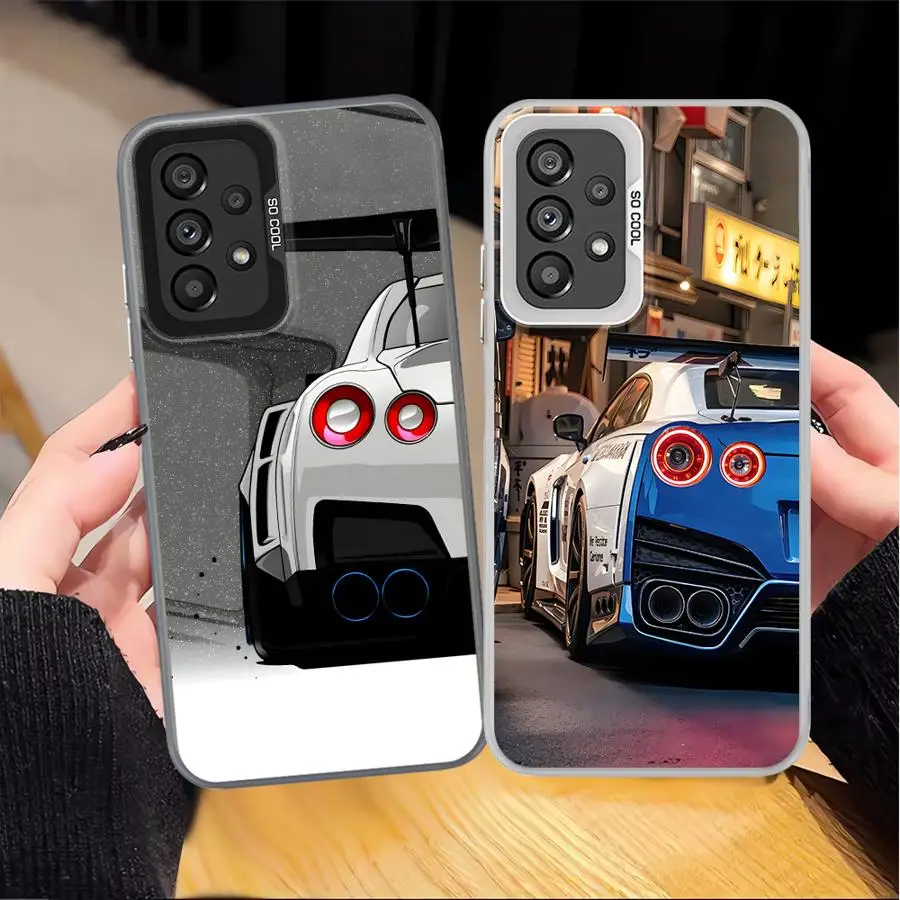 Funda trasera para teléfono Samsung Galaxy A24 A25 A17 A20s A11 A12 A36 A35 A32 A34 A26 A31 A15 A16 A13 A14 A21s A23 coche de dibujos animados - imagen 2