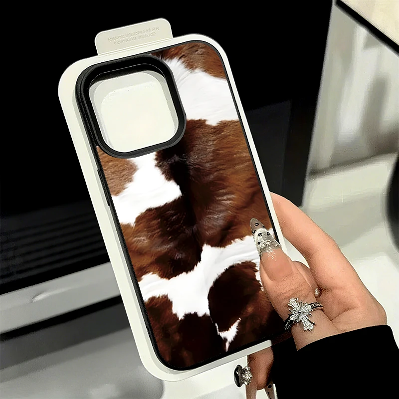 Funda de teléfono suave personalizada con textura de lichi y estampado de leopardo negro para Xiaomi Poco F7 X7 F6 F5 X6 X5 M6 Pro, funda de parachoques a prueba de golpes - imagen 4