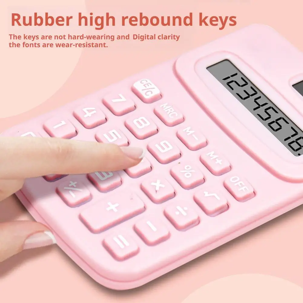 Calculadora escolar Color sólido – Pantalla grande escritorio - imagen 4