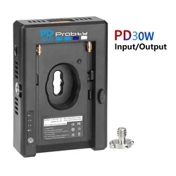 Placa Adaptadora para Batería NP-F Lite PD30W USB-C y DC