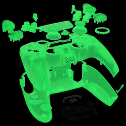 Carcasa eXtremeRate mando PS5 BDM-030/040/050 verde luminiscente