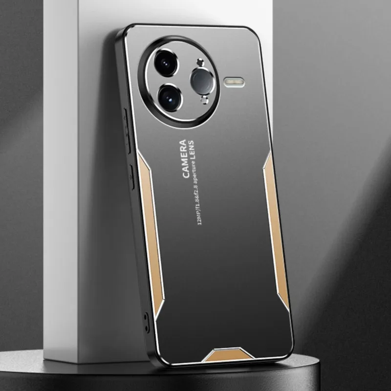 Para Poco F7 Pro funda de aluminio de Metal de alta calidad funda protectora contra escarcha para lente previene huellas dactilares Metal + TPU - imagen 3