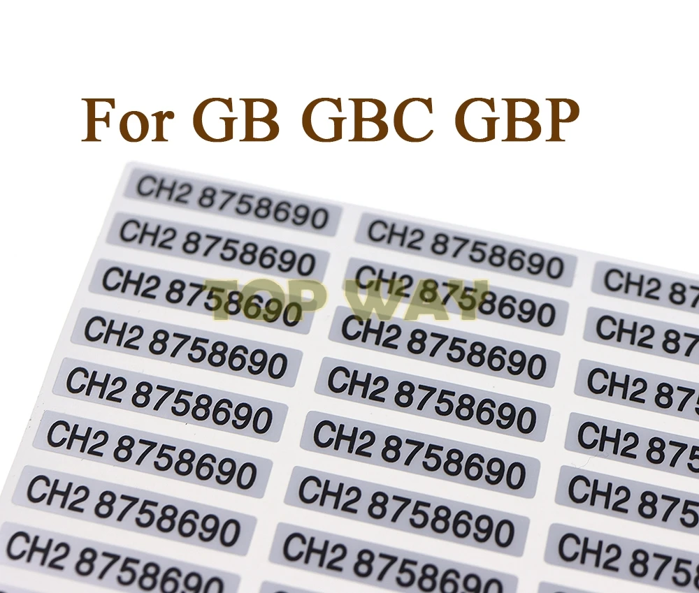 5 uds para consola de juegos GB GBC GBP nuevas etiquetas pegatinas traseras reemplazo para Gameboy Advance GBA pegatina de carcasa - imagen 3