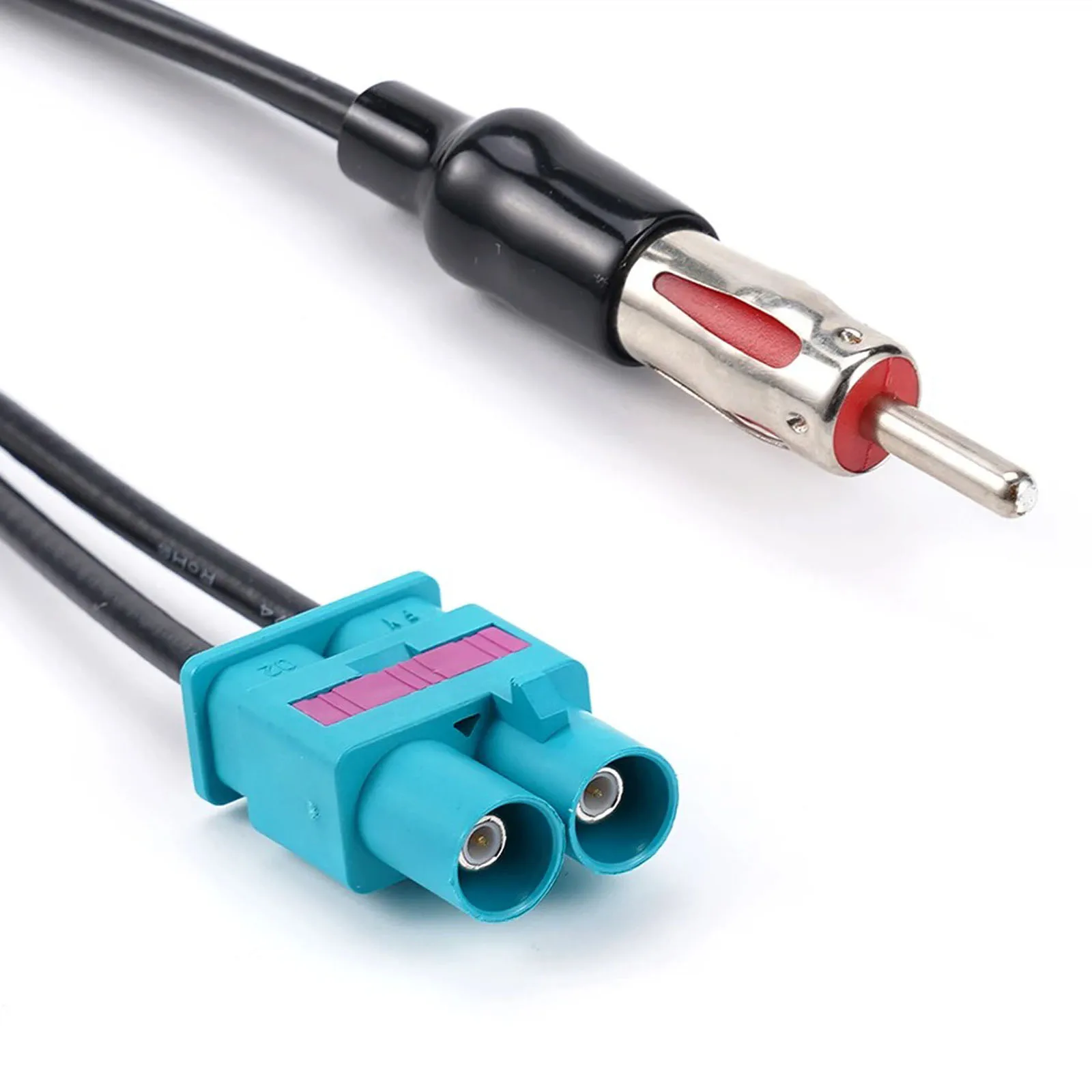 Adaptador de Cable de Audio para coche, antena macho doble Fakra-Din macho aérea para Audi/VW/Volkswagen, electrónica, 1 Uds. - imagen 5