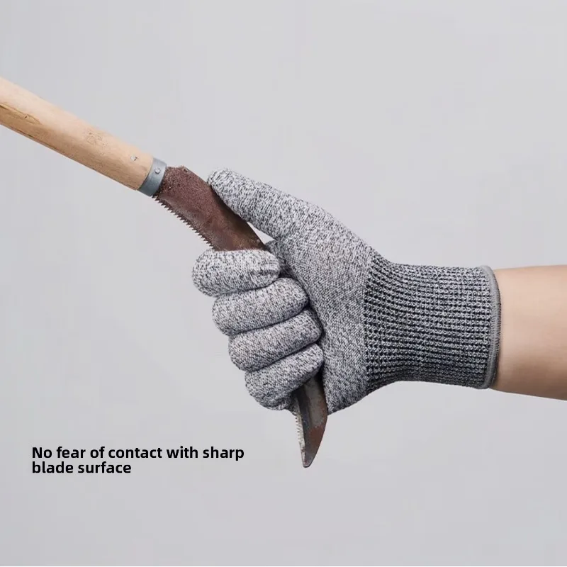 1 par de guantes anticortes seguridad laboral autodefensa hombre a prueba de cortes cocina carnicero corte calor resistente a puñaladas guantes de mano duraderos - imagen 5