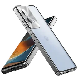 Funda de teléfono dura de PC mate con marco de Metal Push Pull para Motorola Moto Edge 60 50 Fusion 50 Pro X50 cubierta protectora Ultra a prueba de golpes