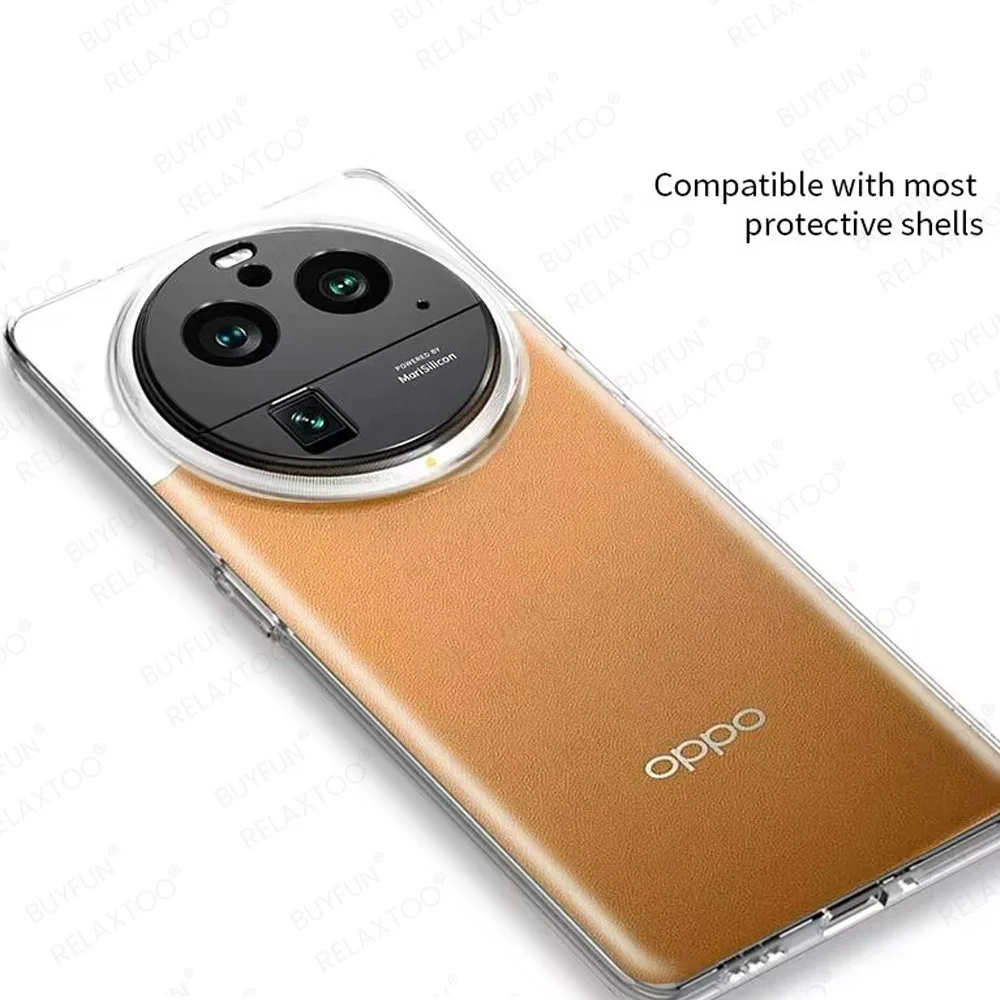 Funda de lente hueca de aleación de aluminio para Oppo Find X6 Pro 9H, Appo Orro FindX6 X6Pro X 6 FindX6Pro 5G 2023, cubierta trasera, Protector de cámara - imagen 4