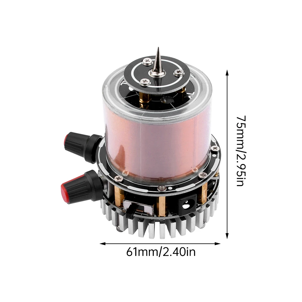 Bobina Tesla de música, altavoz inalámbrico Tesla, compatible con Bluetooth, generador de arco eléctrico Artificial de Plasma, alta potencia - imagen 5