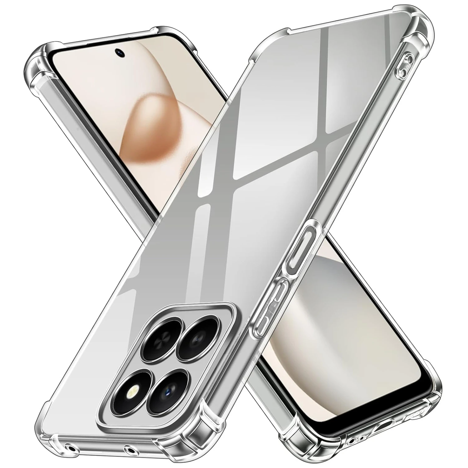 Funda transparente de TPU para Honor 400 Smart 5G, funda protectora de cuatro esquinas a prueba de golpes, Fundas