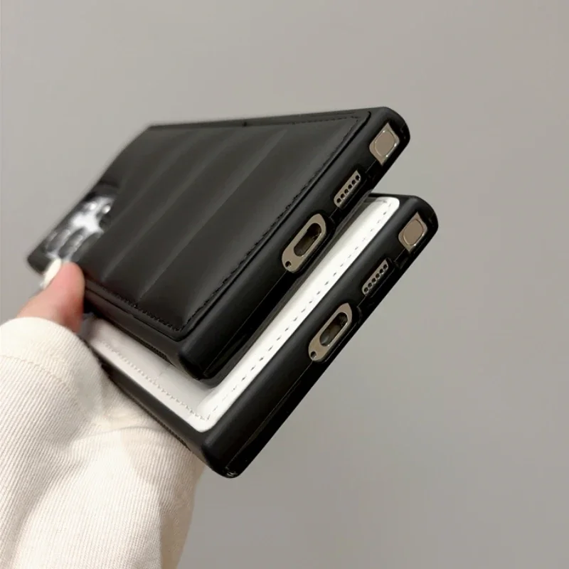 Funda de teléfono acolchada de tela suave de lujo para Samsung S25 S24 S23 S22 Ultra Plus, funda trasera de silicona para Galaxy S25 + Funda - imagen 5