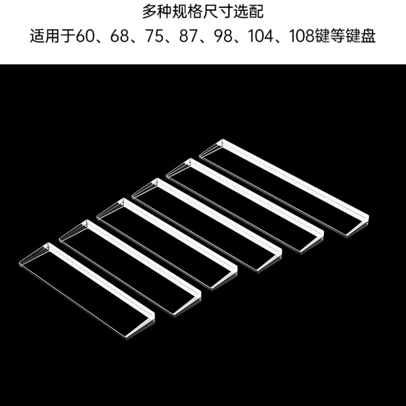 Reposamanos acrílico esmerilado/transparente reposamuñecas personalizado Original ergonómico 60/75/87/98/104 teclas teclado mecánico reposamanos - imagen 5