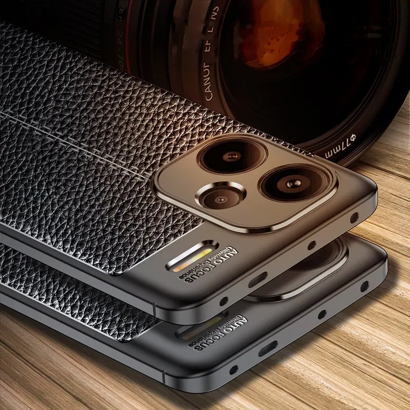 Para Redmi Note 13 Pro Plus Funda Redmi Note 13 Pro + Funda a prueba de golpes TPU Funda de cuero suave Para teléfono Redmi Note 13 Pro Plus