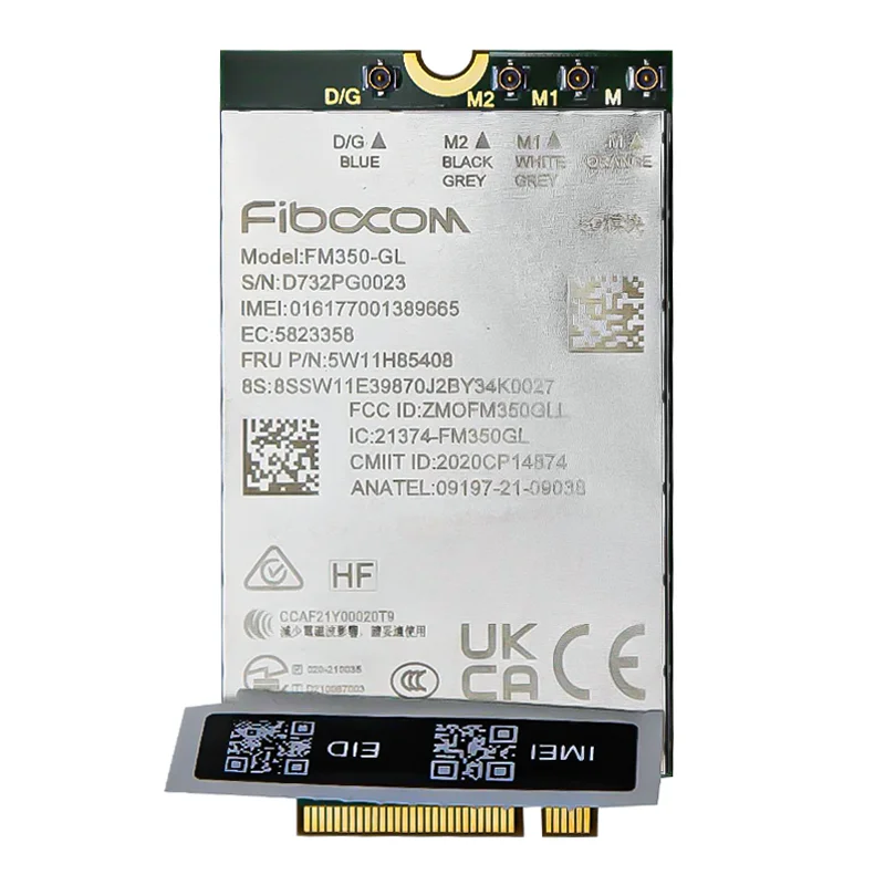 Módulo Fibocom FM350-GL 5W11H85408 5G para Thinkpad X1 Yoga 8th Gen T14s X13 Gen3 X1 Carbon 10th Yoga 7th P1 Extreme Gen5 Laptop