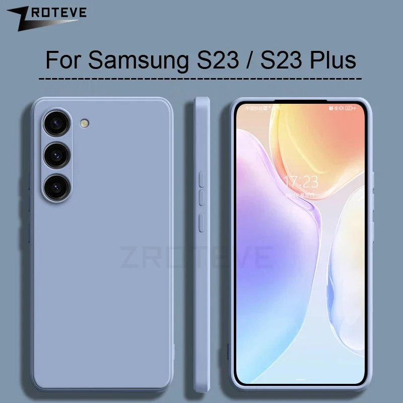 Funda S25 ZROTEVE, funda suave de silicona líquida sedosa para Samsung Galaxy S25 S24 S23 Ultra S22 S21 FE S20 S10 Plus S25 + - imagen 3