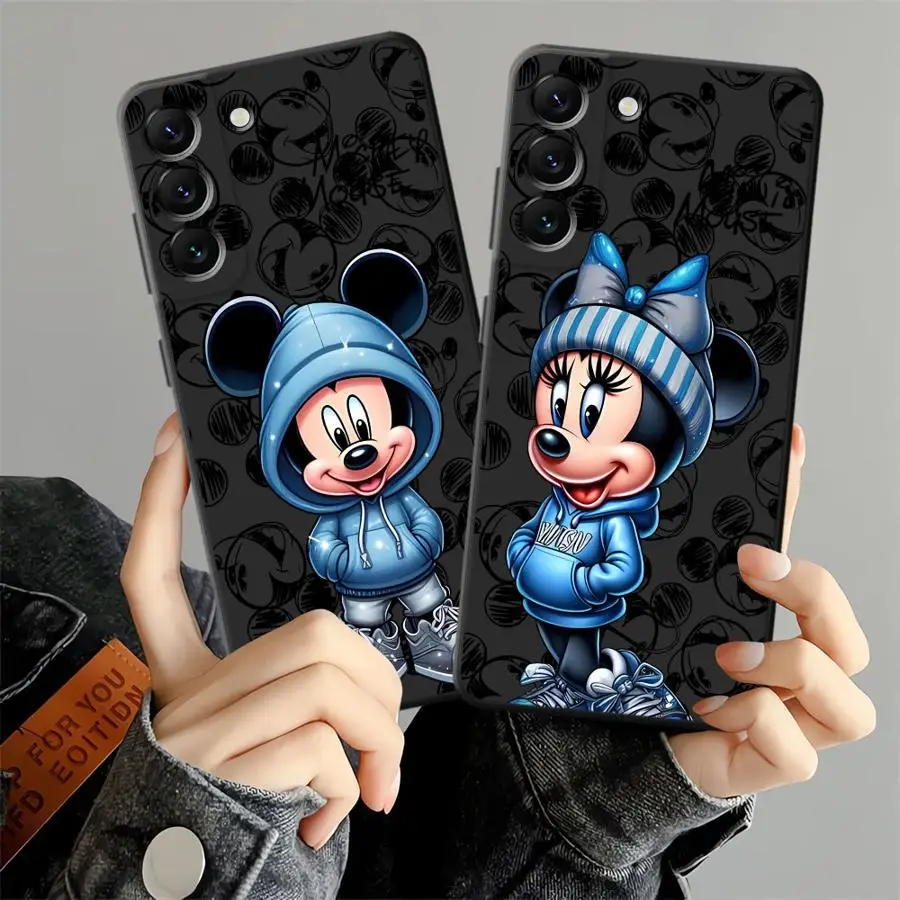 Funda para Honor 200 400 Lite 90 X5b Magic5Lite 8X X7 X9a X8 X6 70 funda de teléfono suave negra Minnie de Disney