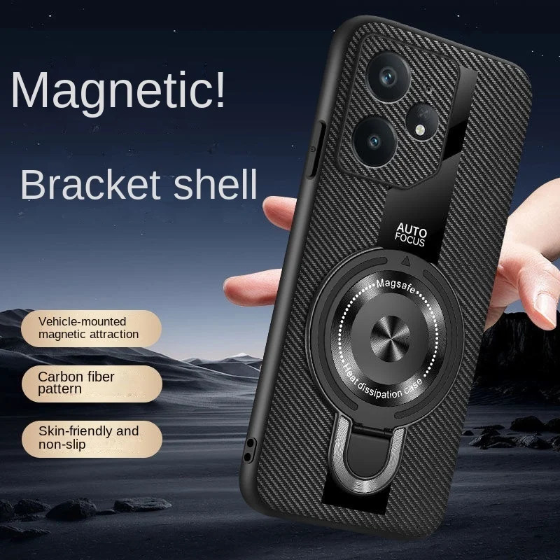 Para oppo realme neo 7 se gt 7 pro Find x8 ultra x8s plus funda dura de piel de oveja con anillo funda trasera magnética para realme neo7 - imagen 5