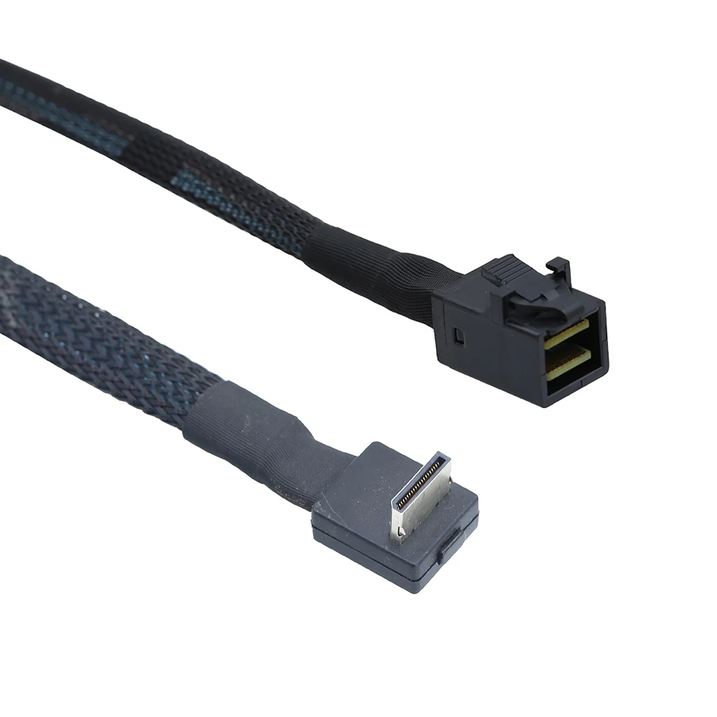 0,5 m/1 m PCIE Oculink SFF 8611 4I 32P Cable de servidor de 90 grados a SFF-8643 - imagen 5