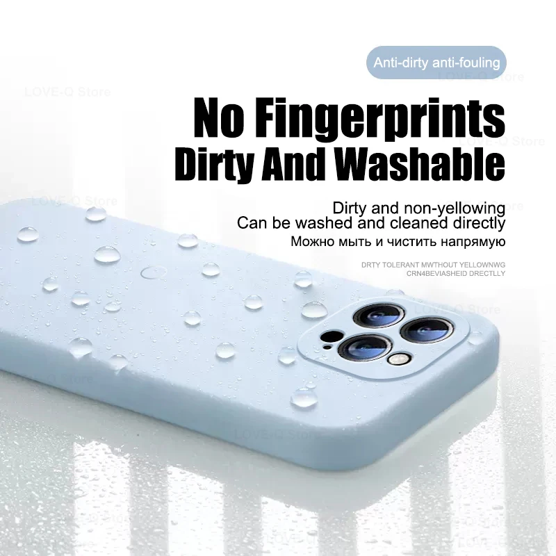 Funda de teléfono de silicona líquida Original para Apple iPhone 16 15 14 Plus 13 12 17 Pro Max fundas para iPhone 17 Pro Max fundas a prueba de golpes, funda para iphone 17 16 pro max - imagen 4
